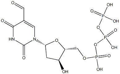 5-formyl-2'-deoxyuridine 5'-triphosphate Struktur