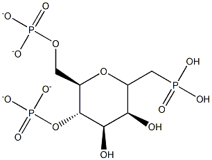 (4,6-di-O-phosphonatomannopyranosyl)methylphosphonate Structure