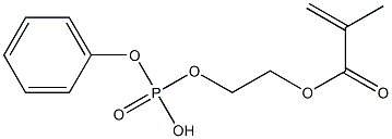 2-methacryloyloxyethyl phenyl phosphoric acid Struktur