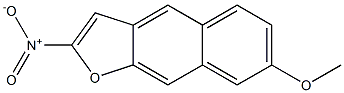 2-NITRO-7-METHOXYNAPHTHO(2,3-B)FURAN Struktur