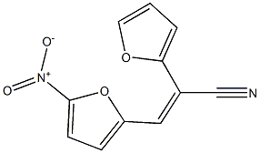 3-(5-NITRO-2-FURYL)-2-(2-FURYL)-ACRYLONITRILE Struktur