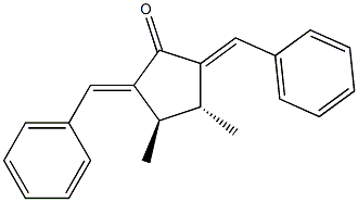 2,5-DIBENZYLIDENE-TRANS-3,4-DIMETHYLCYCLOPENTANONE Struktur