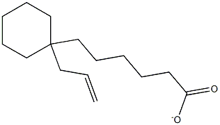 ALLYLCYCLOHEXANEHEXANOATE Struktur