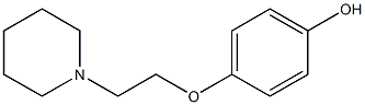 4-(2-PIPERIDINO ETHOXY) PHENOL Struktur