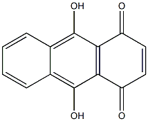 9,10-dihydroxy-1,4-dihydroanthracene-1,4-dione Struktur