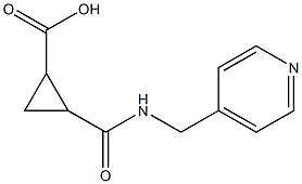 2-{[(4-pyridinylmethyl)amino]carbonyl}cyclopropanecarboxylic acid Struktur