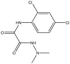 N1-(2,4-dichlorophenyl)-2-(2,2-dimethylhydrazino)-2-oxoacetamide Struktur