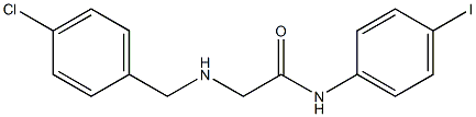 2-[(4-chlorobenzyl)amino]-N-(4-iodophenyl)acetamide Struktur