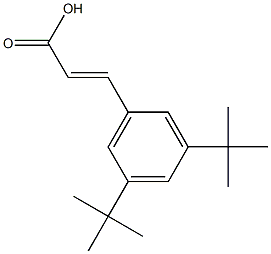 (E)-3-(3,5-di-tert-butylphenyl)acrylic acid Struktur