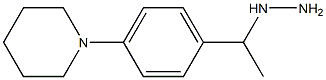 1-(1-(4-(piperidin-1-yl)phenyl)ethyl)hydrazine Struktur