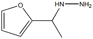 1-(1-(furan-2-yl)ethyl)hydrazine Struktur