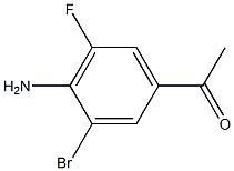 1-(4-Amino-3-bromo-5-fluoro-phenyl)-ethanone Struktur