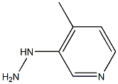 1-(4-methylpyridin-3-yl)hydrazine Struktur