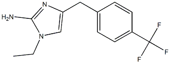 1-ethyl-4-(4-trifluoromethylbenzyl)-1H-imidazol-2-amine Struktur