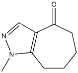 1-methyl-5,6,7,8-tetrahydrocyclohepta[c]pyrazol-4(1H)-one Struktur