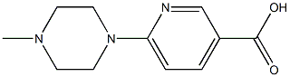 6-(4-methylpiperazinyl)pyridine-3-carboxylic acid Struktur