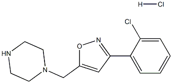 3-(2-Chlorophenyl)-5-(Piperazin-1-Ylmethyl)Isoxazole Hydrochloride Struktur