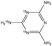 Melamine-15N3 (ring Nitrogens) Struktur