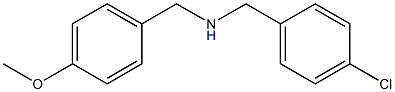 N-(4-Chlorobenzyl)(4-methoxyphenyl)methanamine Struktur