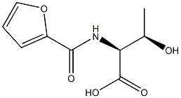 (2S,3R)-2-(2-furoylamino)-3-hydroxybutanoic acid Struktur