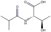 (2S,3R)-3-hydroxy-2-(isobutyrylamino)butanoic acid Struktur