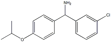 (3-chlorophenyl)[4-(propan-2-yloxy)phenyl]methanamine Struktur