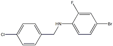 (4-bromo-2-fluorophenyl)(4-chlorophenyl)methylamine Struktur