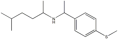 (5-methylhexan-2-yl)({1-[4-(methylsulfanyl)phenyl]ethyl})amine Struktur