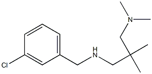 [(3-chlorophenyl)methyl]({2-[(dimethylamino)methyl]-2-methylpropyl})amine Struktur