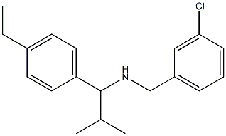 [(3-chlorophenyl)methyl][1-(4-ethylphenyl)-2-methylpropyl]amine Struktur