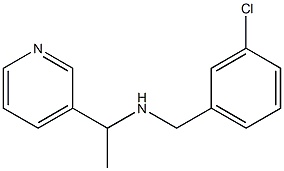 [(3-chlorophenyl)methyl][1-(pyridin-3-yl)ethyl]amine Struktur