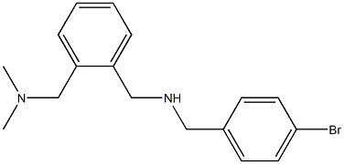 [(4-bromophenyl)methyl]({2-[(dimethylamino)methyl]phenyl}methyl)amine Structure