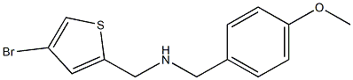 [(4-bromothiophen-2-yl)methyl][(4-methoxyphenyl)methyl]amine Struktur