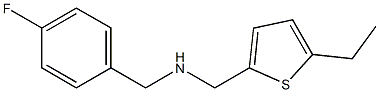 [(5-ethylthiophen-2-yl)methyl][(4-fluorophenyl)methyl]amine Struktur