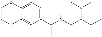 [1-(2,3-dihydro-1,4-benzodioxin-6-yl)ethyl][2-(dimethylamino)-3-methylbutyl]amine Struktur