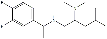 [1-(3,4-difluorophenyl)ethyl][2-(dimethylamino)-4-methylpentyl]amine Struktur