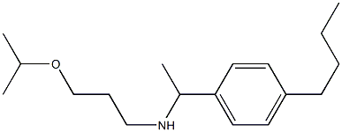 [1-(4-butylphenyl)ethyl][3-(propan-2-yloxy)propyl]amine Struktur