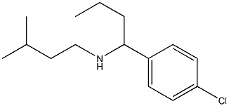 [1-(4-chlorophenyl)butyl](3-methylbutyl)amine Struktur