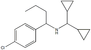 [1-(4-chlorophenyl)butyl](dicyclopropylmethyl)amine Struktur