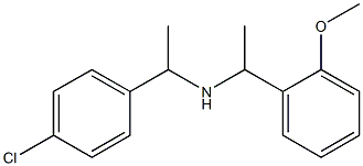 [1-(4-chlorophenyl)ethyl][1-(2-methoxyphenyl)ethyl]amine Struktur