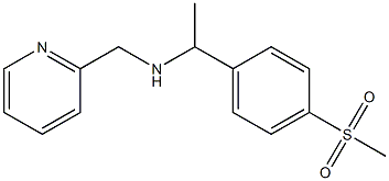 [1-(4-methanesulfonylphenyl)ethyl](pyridin-2-ylmethyl)amine Struktur