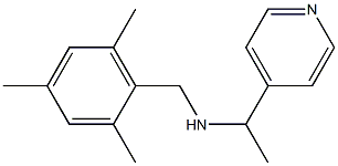 [1-(pyridin-4-yl)ethyl][(2,4,6-trimethylphenyl)methyl]amine Struktur