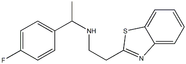 [2-(1,3-benzothiazol-2-yl)ethyl][1-(4-fluorophenyl)ethyl]amine Struktur