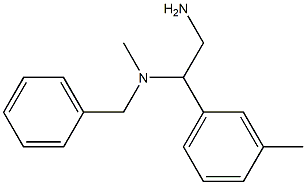 [2-amino-1-(3-methylphenyl)ethyl](benzyl)methylamine Struktur