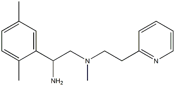 [2-amino-2-(2,5-dimethylphenyl)ethyl](methyl)[2-(pyridin-2-yl)ethyl]amine Struktur