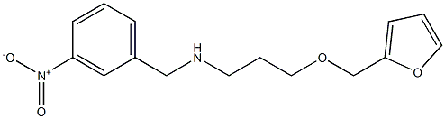 [3-(furan-2-ylmethoxy)propyl][(3-nitrophenyl)methyl]amine Struktur