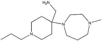 [4-(4-methyl-1,4-diazepan-1-yl)-1-propylpiperidin-4-yl]methanamine Struktur