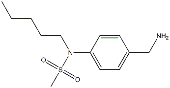 [4-(aminomethyl)phenyl]-N-pentylmethanesulfonamide Struktur