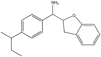 [4-(butan-2-yl)phenyl](2,3-dihydro-1-benzofuran-2-yl)methanamine Struktur