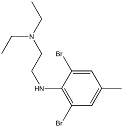 {2-[(2,6-dibromo-4-methylphenyl)amino]ethyl}diethylamine Struktur